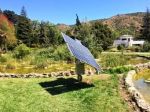 Painel solar em lugar de difcil acesso a eletricidade